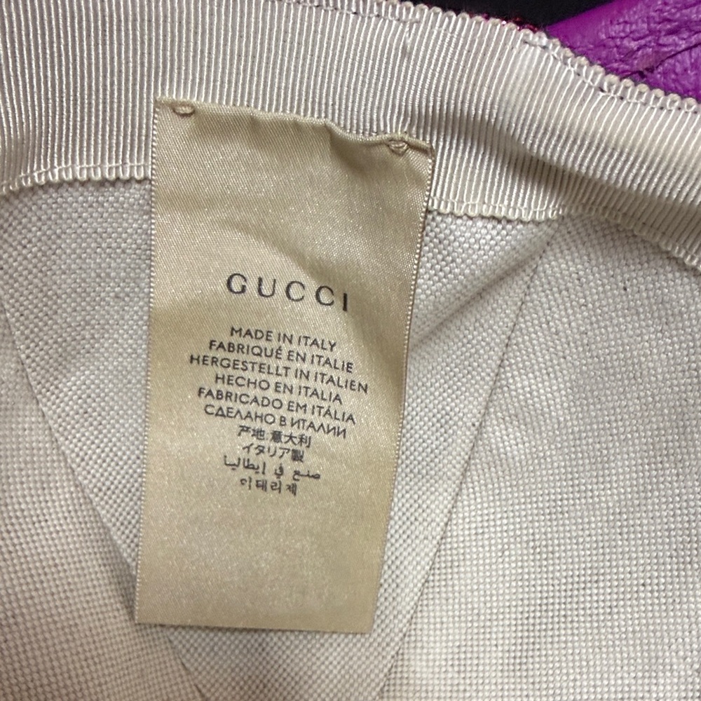 Gucci GG Metallic Pink Baseball Cap - Picture 9 of 11